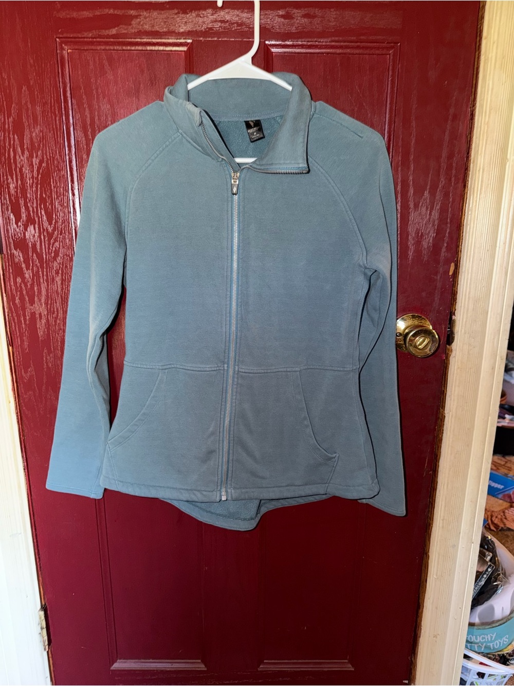Skechers Women's Teal Full-Zip Teddy Fleece Jacket